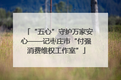 “五心”守护万家安心——记枣庄市“付强消费维权工作室”