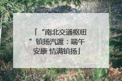 “南北交通枢纽”镇扬汽渡：端午安康 情满镇扬