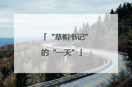 “草帽书记”的“一天”