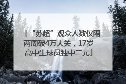 “苏超”观众人数仅隔两周破4万大关，17岁高中生球员独中二元