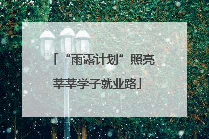 “雨露计划”照亮莘莘学子就业路