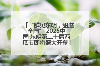 “鲜见东明，甜溢全国” 2025中国·东明第二十届西瓜节即将盛大开幕