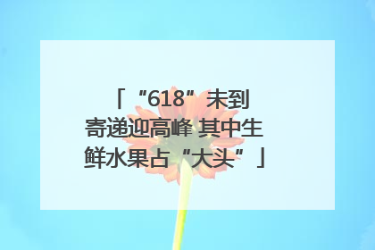 “618”未到 寄递迎高峰 其中生鲜水果占“大头”