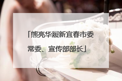 熊亮华履新宜春市委常委、宣传部部长