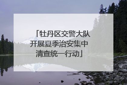 牡丹区交警大队开展夏季治安集中清查统一行动