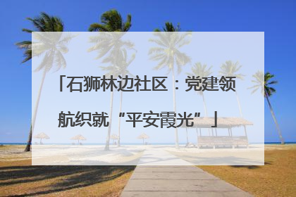 石狮林边社区：党建领航织就“平安霞光”