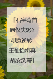 石宇奇首局仅失9分却遭逆转 王祉怡将再战安洗莹