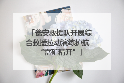 瓮安救援队开展综合救援拉动演练护航“富矿精开”