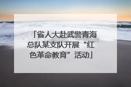省人大赴武警青海总队某支队开展“红色革命教育”活动