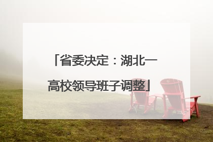 省委决定：湖北一高校领导班子调整