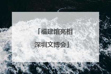 福建馆亮相深圳文博会