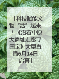 科技赋能文物“活”起来！《沿着中原大遗址走廊寻国宝》大型直播6月14日启幕