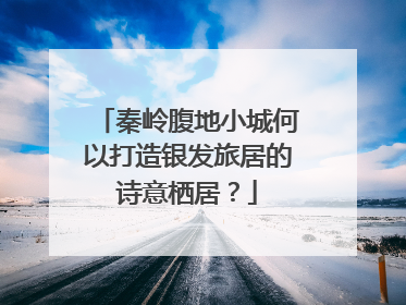 秦岭腹地小城何以打造银发旅居的诗意栖居？