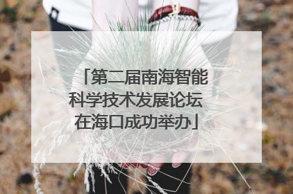 第二届南海智能科学技术发展论坛在海口成功举办