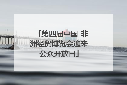 第四届中国-非洲经贸博览会迎来公众开放日