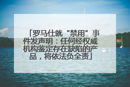 罗马仕就“禁用”事件发声明：任何经权威机构鉴定存在缺陷的产品，将依法负全责