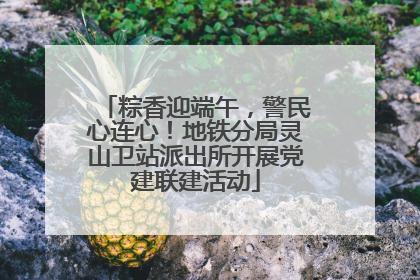 粽香迎端午，警民心连心！地铁分局灵山卫站派出所开展党建联建活动