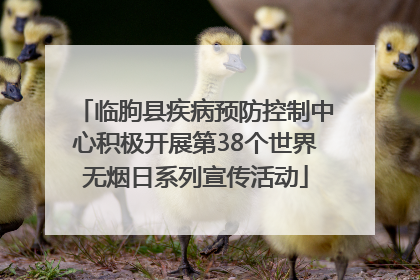 临朐县疾病预防控制中心积极开展第38个世界无烟日系列宣传活动