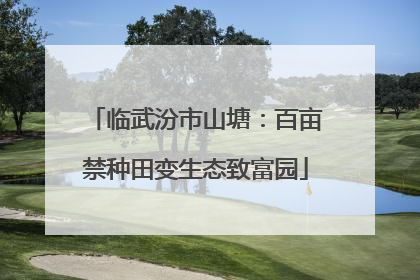 临武汾市山塘：百亩禁种田变生态致富园