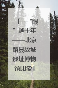 一“眼”越千年——北京路县故城遗址博物馆印象