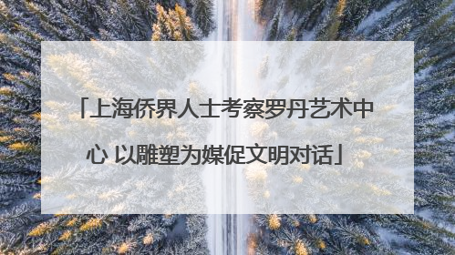 上海侨界人士考察罗丹艺术中心 以雕塑为媒促文明对话