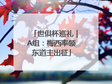 世俱杯巡礼｜A组：梅西率领东道主出征