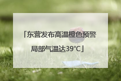 东营发布高温橙色预警 局部气温达39℃