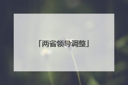 两省领导调整