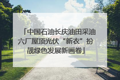 中国石油长庆油田采油六厂屋顶光伏“新衣”扮靓绿色发展新画卷