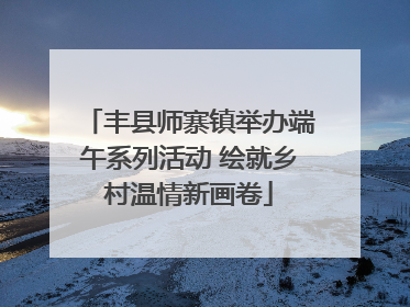 丰县师寨镇举办端午系列活动 绘就乡村温情新画卷