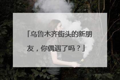 乌鲁木齐街头的新朋友，你偶遇了吗？