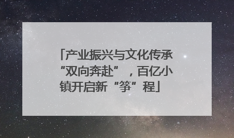产业振兴与文化传承“双向奔赴”，百亿小镇开启新“筝”程