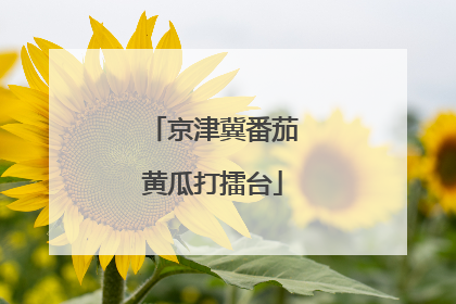 京津冀番茄黄瓜打擂台