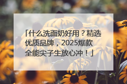 什么洗面奶好用？精选优质品牌，2025爆款全能尖子生放心冲！