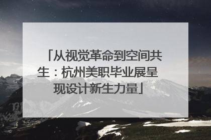 从视觉革命到空间共生：杭州美职毕业展呈现设计新生力量