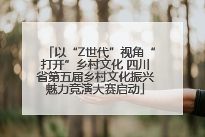 以“Z世代”视角“打开”乡村文化 四川省第五届乡村文化振兴魅力竞演大赛启动