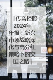 传音控股2024年年报：新兴市场战略深化与高分红策略下的突围之路
