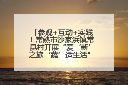 参观+互动+实践！常熟市沙家浜镇常昆村开展“爱‘新’之旅‘蔬’适生活”参观学习活动