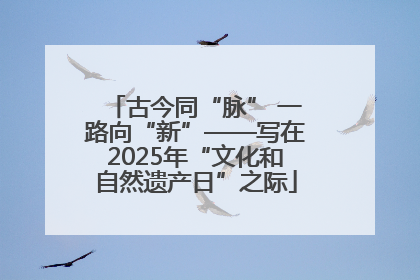 古今同“脉” 一路向“新”——写在2025年“文化和自然遗产日”之际