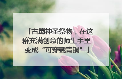 古蜀神圣祭物，在这群充满创意的师生手里变成“可穿戴青铜”