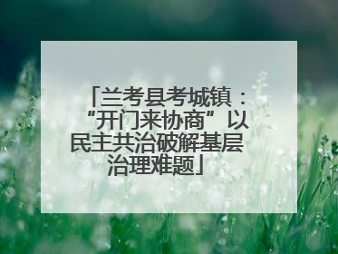 兰考县考城镇：“开门来协商”以民主共治破解基层治理难题