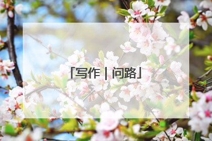 写作｜问路