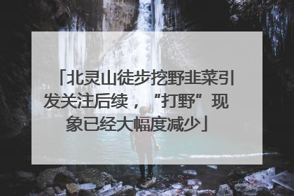 北灵山徒步挖野韭菜引发关注后续，“打野”现象已经大幅度减少