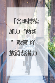 各地持续加力“两新”政策 释放消费潜力