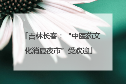 吉林长春：“中医药文化消夏夜市”受欢迎