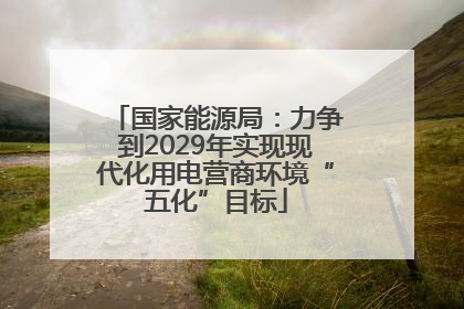 国家能源局：力争到2029年实现现代化用电营商环境“五化”目标
