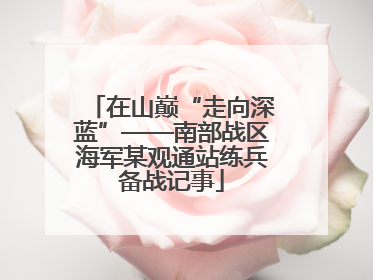 在山巅“走向深蓝”——南部战区海军某观通站练兵备战记事