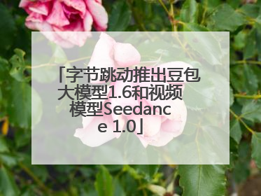 字节跳动推出豆包大模型1.6和视频模型Seedance 1.0