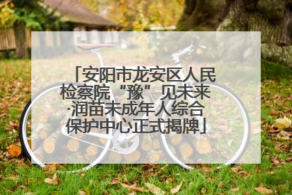 安阳市龙安区人民检察院“豫”见未来·润苗未成年人综合保护中心正式揭牌