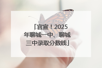 官宣！2025年聊城一中、聊城三中录取分数线